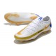 Scarpe 2021 Nike Phantom GT Elite FG Bianco Blu Oro