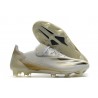 Nuovo adidas X Ghosted.1 FG Bianco Oro Metallico Melange Nero Core