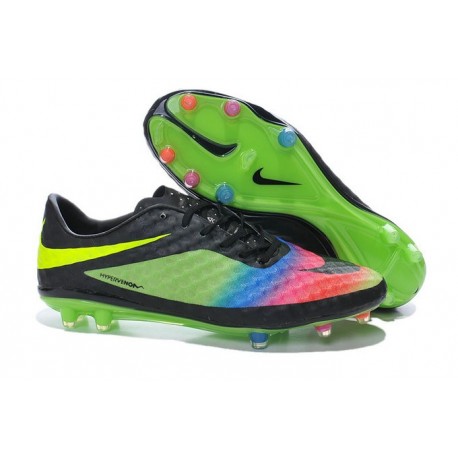 2015 Scarpa da calcio Nike HyperVenom Phantom FG Verde Nero Giallo Rosa Blu 