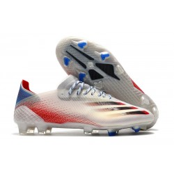 Nuovo adidas X Ghosted.1 FG Argento Metallicoero Core Scarlatto