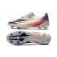 Nuovo adidas X Ghosted.1 FG Argento Metallicoero Core Scarlatto