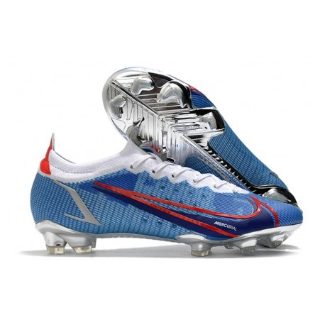 Nike Mercurial Vapor XIV Elite fg Bleu Argent Rosso