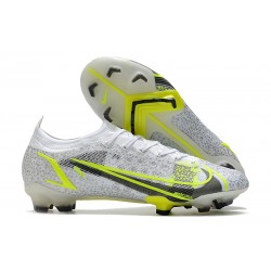 Nike Mercurial Vapor 14 Elite fg Bianco Nero Metallic Argento Volt