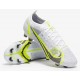 Nike Mercurial Vapor 14 Elite fg Bianco Nero Metallic Argento Volt