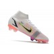 Nike Mercurial Superfly VIII Elite FG Bianco Nero Cremisi Vivace Rosa Blast