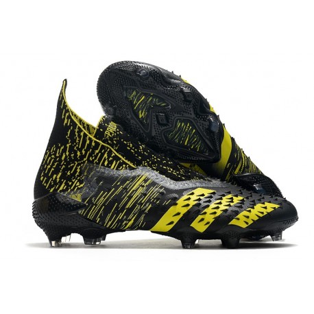 Scarpa da Calcio adidas Predator Freak+ FG Nero Giallo