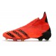 Scarpa Calcio adidas Predator Freak+ FG Rosso Nero Core Rosso Solare