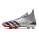 Scarpe adidas Predator Freak+ FG Argento Metallico Nero Core Scarlatto