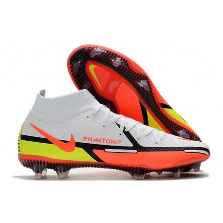 Scarpa Nike Phantom GT2 Elite DF FG Bianco Cremisi Vivace Volt