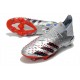 adidas Predator Freak.1 FG Argento Metallico Nero Core Scarlatto