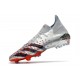 adidas Predator Freak.1 FG Argento Metallico Nero Core Scarlatto