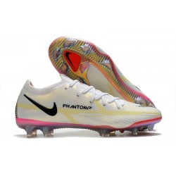 Nike Phantom GT 2 Elite FG Bianco Nero Cremisi Vivace Rosa Blast