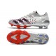 adidas Predator Freak.1 Low FG Argento Metallico Nero Core Scarlatto