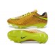 2015 Scarpa da calcio Nike HyperVenom Phantom FG Oro Volt Nero