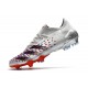 adidas Predator Freak.1 Low FG Argento Metallico Nero Core Scarlatto