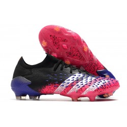 Scarpa adidas Predator Freak.1 Low FG Nero Core Bianco Rosa Shock