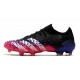 Scarpa adidas Predator Freak.1 Low FG Nero Core Bianco Rosa Shock