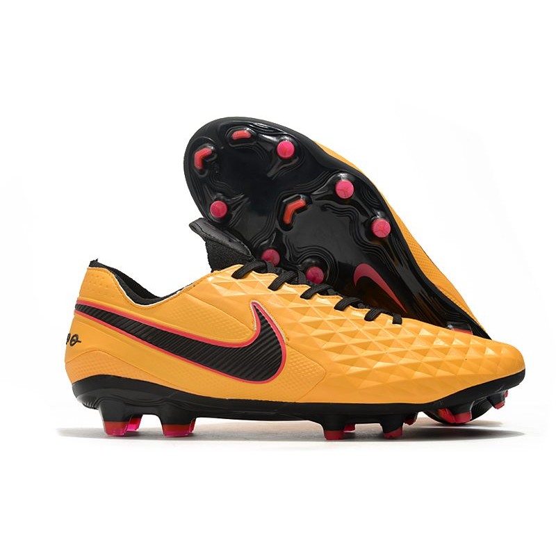 Nike Tiempo Legend 8 Elite FG Scarpa da Calcio Arancione Nero