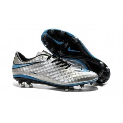 Scarpe calcio Nike HyperVenom Phantom FG - Uomo - Argenteo Nero Blu