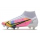 Nike Mercurial Superfly VIII Elite DF SG AC Bianco Nero Rosa