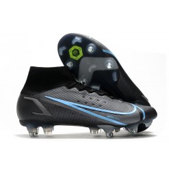 Nike Mercurial Superfly VIII Elite DF SG AC Nero Grigio Ferro