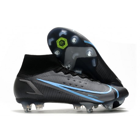 Nike Mercurial Superfly VIII Elite DF SG AC Nero Grigio Ferro
