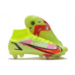 Nike Mercurial Superfly VIII Elite DF SG AC Volt Cremisi Vivace Nero