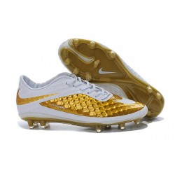 Scarpe calcio Nike HyperVenom Phantom FG - Uomo - Bianco Oro