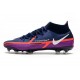 Scarpa Nike Phantom GT2 Elite DF FG College Navy Bianco Viola Vivido