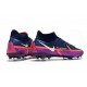 Scarpa Nike Phantom GT2 Elite DF FG College Navy Bianco Viola Vivido