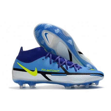 Scarpa Nike Phantom GT2 Elite DF FG Blu Giallo Grigio