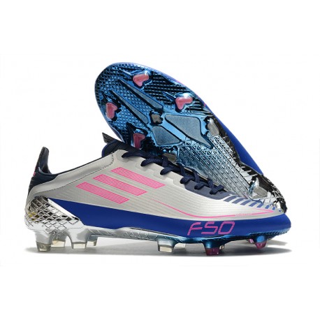 Adidas F50 Ghosted Adizero HT FG Grigio Blu Rosa