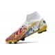 Nike Mercurial Superfly VIII Elite FG Bianco Rosso Blu Oro