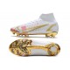 Nike Mercurial Superfly VIII Elite FG Bianco Rosa Oro