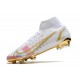 Nike Mercurial Superfly VIII Elite FG Bianco Rosa Oro