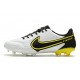 Nike Tiempo Legend 9 Elite FG Canguro Bianco Fumo Scuro Grigio Nero Giallo