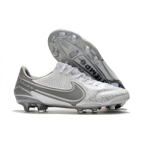 Nike Tiempo Legend 9 Elite FG Canguro Bianco Grigio