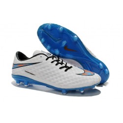 Scarpe calcio Nike HyperVenom Phantom FG - Uomo - Bianco Blu Nero