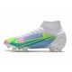 Nike Mercurial Superfly VIII Elite FG Bianco Blu