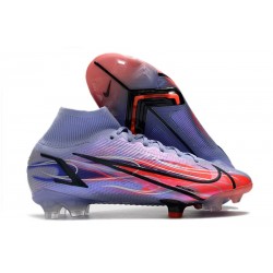 Nike Mercurial Superfly VIII Elite FG Mbappe Thistle Chiaro Argento Metallico