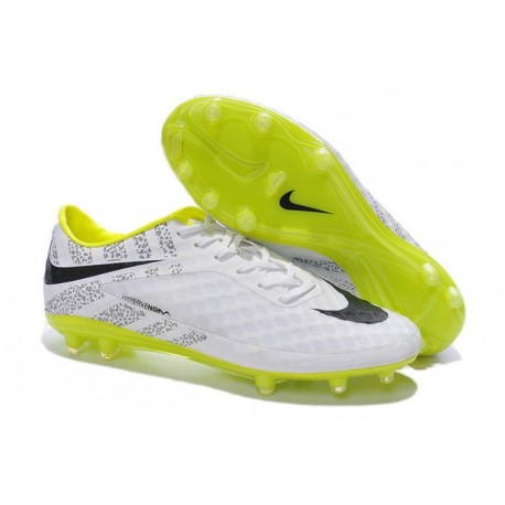 Nuove Scarpa da calcio per terreni duri Nike HyperVenom Phantom FG - Nero Bianco Giallo