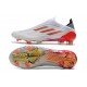 adidas X Speedflow+ FG Scarpa da Calcio Bianco Ferro Metallizzato Rosso Solare