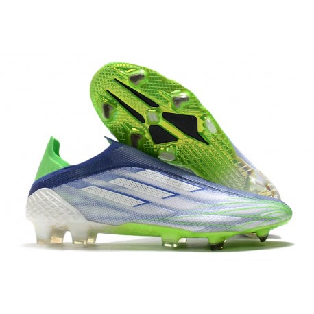 adidas X Speedflow+ FG Scarpa da Calcio Bianco Verde Screaming Sonic Ink