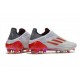 adidas X Speedflow+ FG Scarpa da Calcio Bianco Ferro Metallizzato Rosso Solare