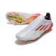 adidas X Speedflow+ FG Scarpa da Calcio Bianco Ferro Metallizzato Rosso Solare