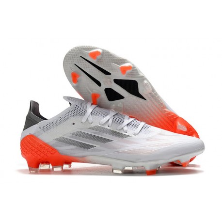 adidas X Speedflow.1 FG Uomo Bianco Ferro Metallizzato Rosso Solare
