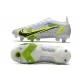 Nike Mercurial Vapor 14 Elite SG Bianco Nero Metallic Argento Volt