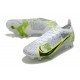 Nike Mercurial Vapor 14 Elite SG Bianco Nero Metallic Argento Volt