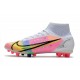 Nike Mercurial Superfly 8 Elite AG Nuovo Bianco Rosa Nero