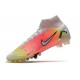 Nike Mercurial Superfly 8 Elite AG Bianco Argento Metallico Platino Puro